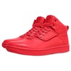 Soulsfeng Red High Top Sneakers for Men Skate Shoes Leather