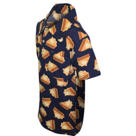 Unique Baby Boys Pumpkin Pie Thanksgiving Collared Polo T Shirt (7, Pie)