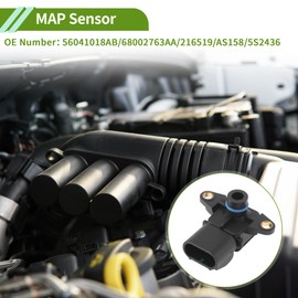 Hihaha Manifold Absolute Pressure MAP Sensor for DODGE CARAVAN 3.3 2001-2003 No.56041018AB/68002763AA/216519/AS158/5S2436 1 Pc