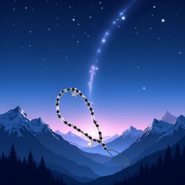 Czhotg Black Five-Pointed Star Pendant Beaded Strap, Cute Mobile Phone Strap Detachable Lanyard, Decor and Cell Phone Charms, Car Keychain