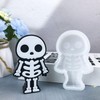 Duawenki Human Skeleton Shape Car Freshie Silicone Mold for Making