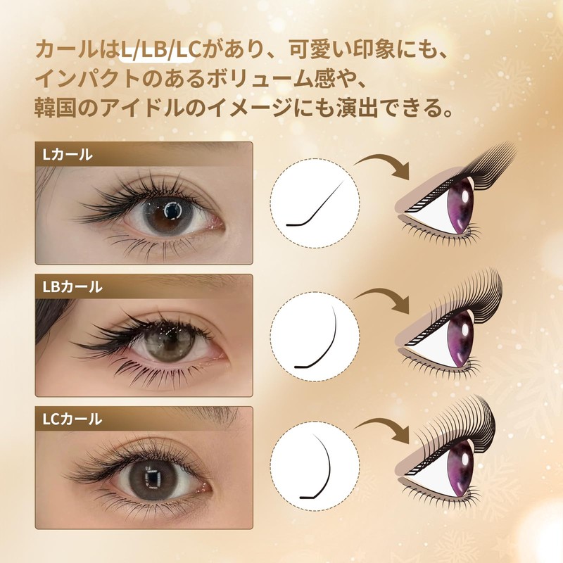 Nagaraku Eyelash Extensions, Matsueku LB Curl That Can Be Over