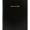 BookFactory Church Clothes Log Book/Journal/Logbook - 120 Page, 8.5''x11'', Black