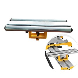 deawater 1pcs Miter Saw Stand Wide Roller Support for DEWALT DW7027, DE7027 Large, Workbench Attachment, Heavy-Duty Roller Work Support Fixture