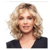 OEM Corto Dorado Pelucas Ondulado Cabello Ristado Peluca Con Fle