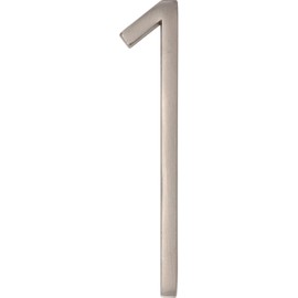 Distinctions 844701 Brushed Nickel Upgraded 5" Floating House Number 1, 5-Inch