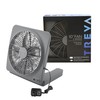 O2COOL Treva 10-Inch Portable Desktop Air Circulation Battery Fan, 2