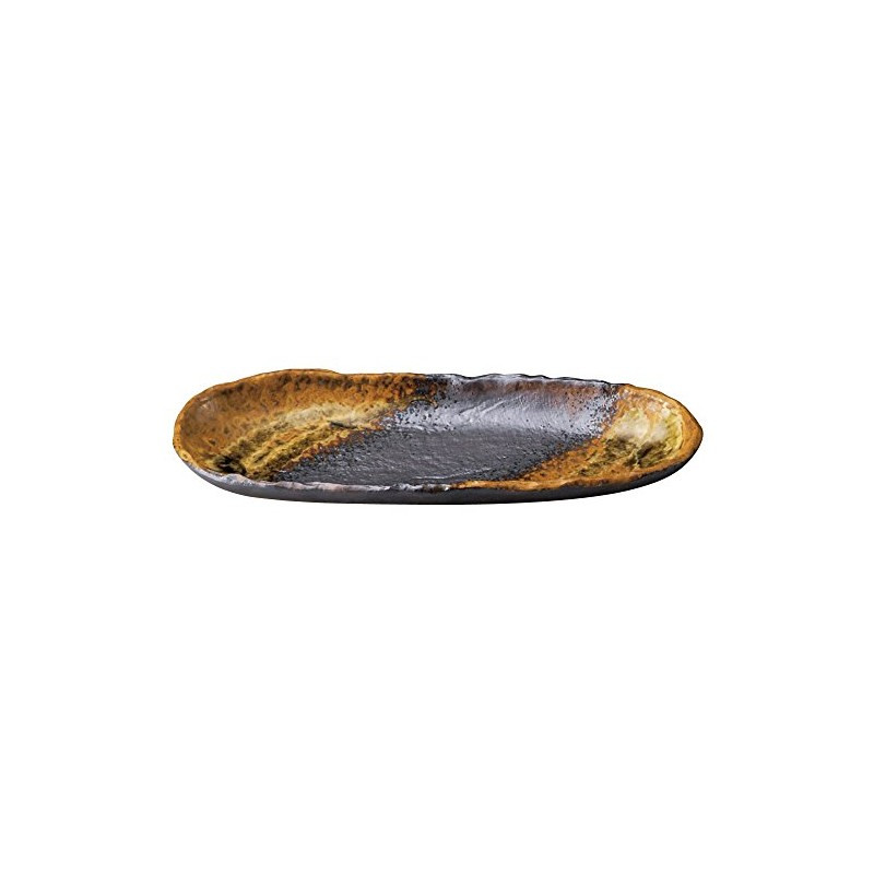 Yamashita Kogei 14067470 Long Plate, White, 12.0 x 4.5 x