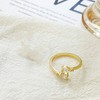Bow Ring Sets for Women Stackable Bow Knot Rings Adjustable