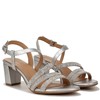 Naturalizer Womens Bridget4 Heeled Sandal Silver Crystal 7.5 M