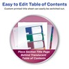 Avery(R) Ready Index(R) Translucent Table of Contents Dividers, 5-Tab, Multicolor