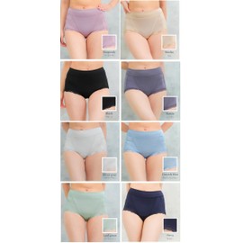 JACONNE Bone Pelvic Floor Support Shorts with Waterproof Fabric for Incontinence Sanitary 6727, red (burgundy), 3 L