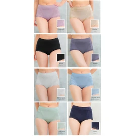 JACONNE Bone Pelvic Floor Support Shorts with Waterproof Fabric for Incontinence Sanitary 6727, red (burgundy), 3 L