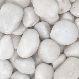 Midwest Hearth Natural Decorative Polished White Stones 1" to 2" Size (5-lb Bag)
