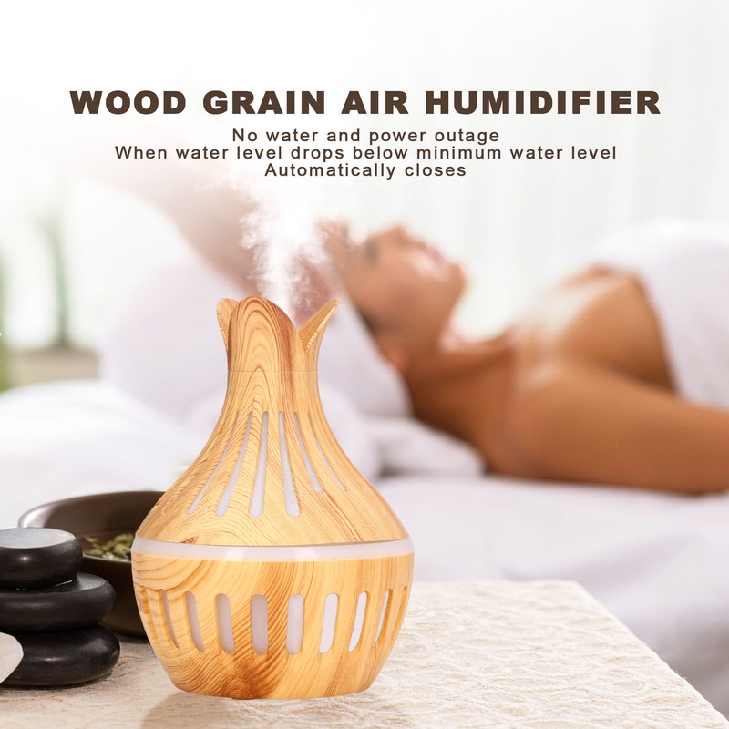 Wood Grain Air Humidifier ABS Aromatherapy Humidifiers for Household USB