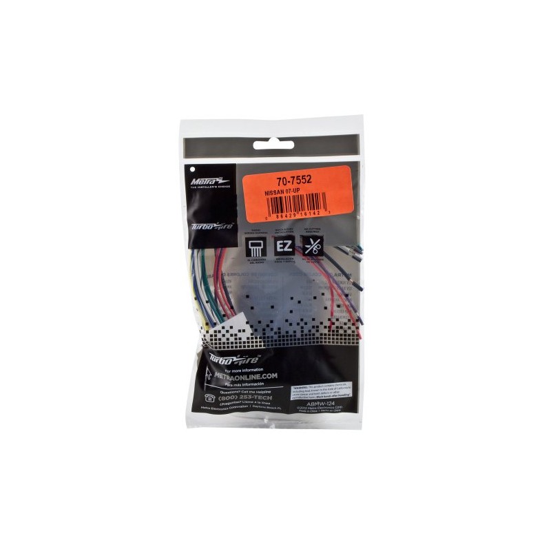 Metra Electronics 70-7552 Radio Wiring Harness for Select Nissan 2007-Up/Subaru