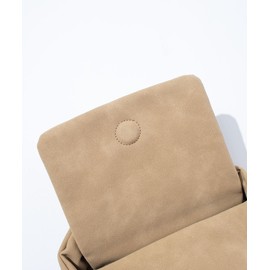 F.C. POUCH/MINI BAG TECH LEATHER SUEDE MINI POUCH, beige