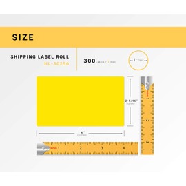 HOUSELABELS Compatible DYMO 30256 YL, YL, GN, RD, BL, OR, PK Shipping Labels (2-5/16" x 4"), Permanent Adhesive, Compatible with DYMO LW 450, 4XL, Rollo & Zebra Desktop Printers, 7 Rolls /2100 Labels
