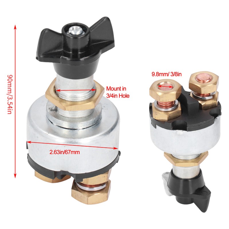 Car Master Battery Disconnect Switch Power Cut Isolator Killer Detachable