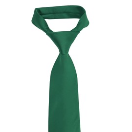 AIMENGWU Men's Ties Solid Color Formal Neckties 3.15" (8CM) Hunter Green Ties For Men