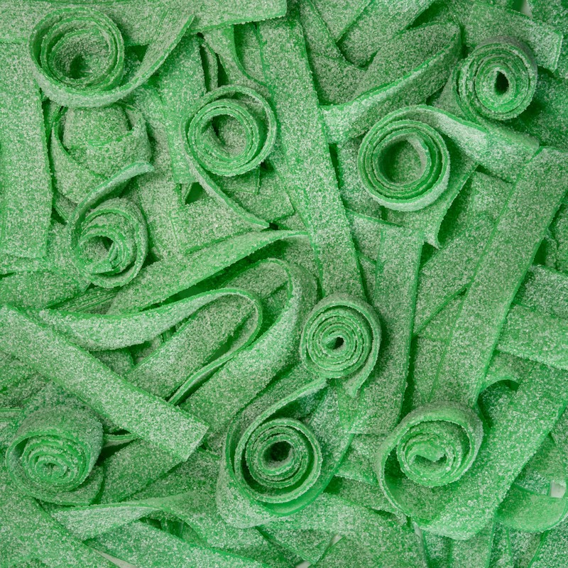 Smarty Stop Sour Gummy candy Strips (Green Apple, 1 Pound)