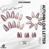 COLORBIRD Nail Tips, Short, Set of 24, Nails, Press-On Nails,