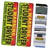 Gatuida 5pcs Reflective New Driver Vehicle Magnets Decals Safety Warning