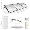 Yescom Door & Window Poly Awning Canopy 120" x 40"