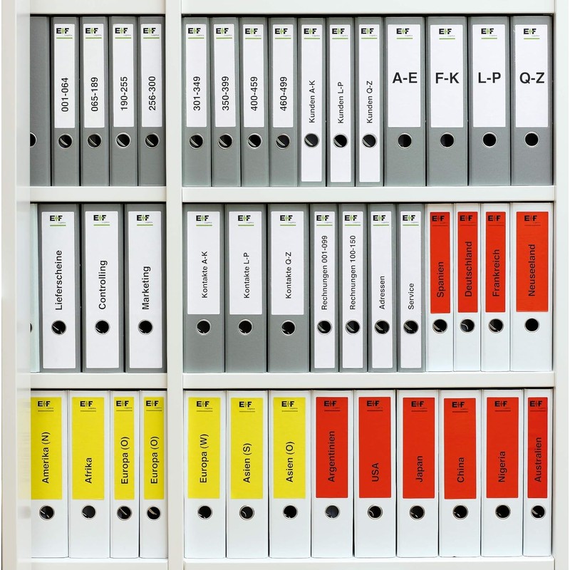 HERMA 65123 Insertion Spine Labels for Folders Perforated Short Narrow