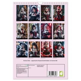Anime-Girls - Japanische Kawaii-Schönheiten im Anime-Stil (Wandkalender 2026 DIN A4 hoch), CALVENDO Monatskalender