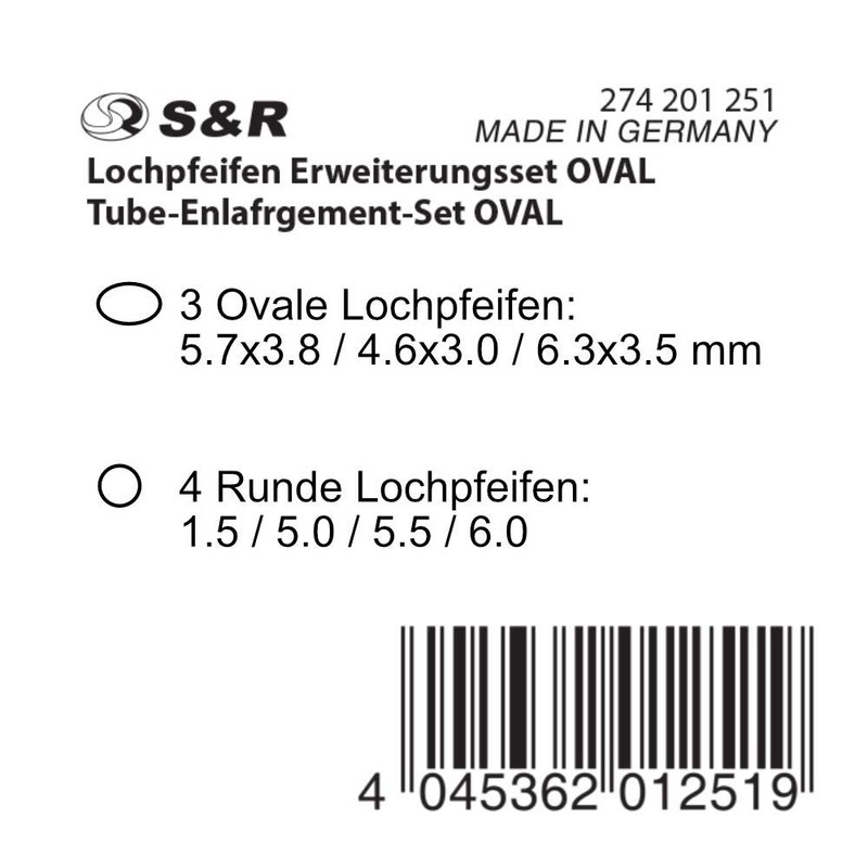 7-Piece S&R Replacement Hole Punch Set for Revolving Punch Pliers