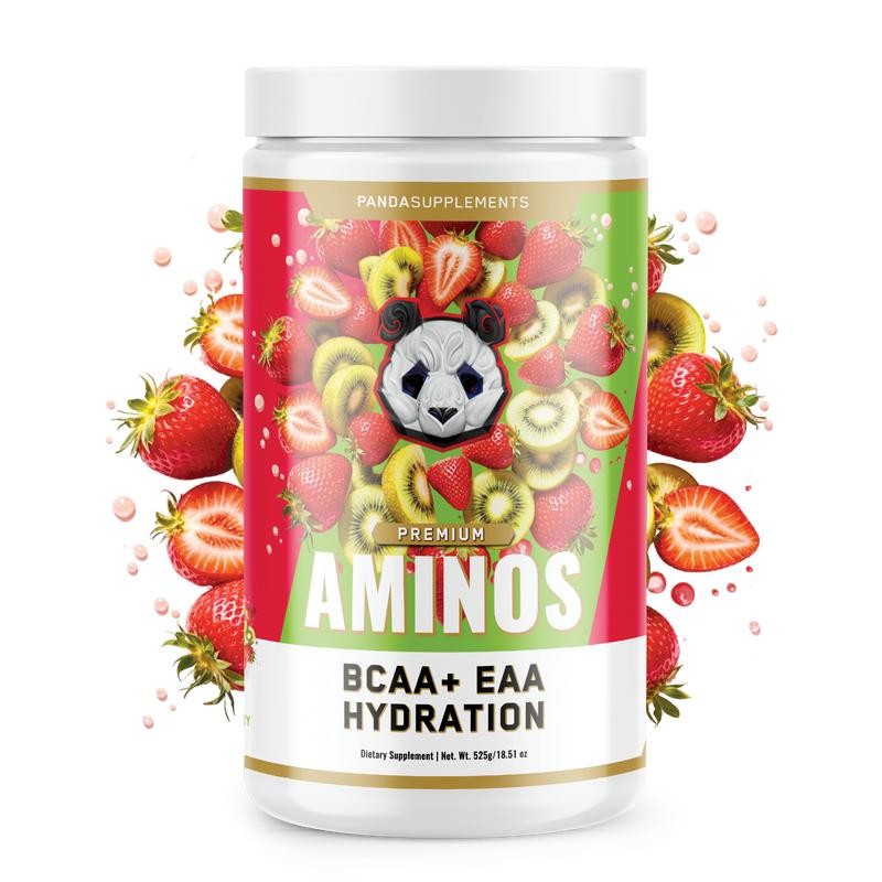 Panda Supps AMINOS - BCAA + EAA & Electrolytes:_Kiwi Strawberry