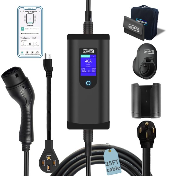 andalung Level 2 EV Charger 40A with NEMA 14-50 Plug