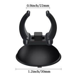 AQUANEAT 12 Pack Aquarium Suction Cups with Clip Black,for 1" Standard Aquarium Heater, Tubing Hose, Plant Fish Tank