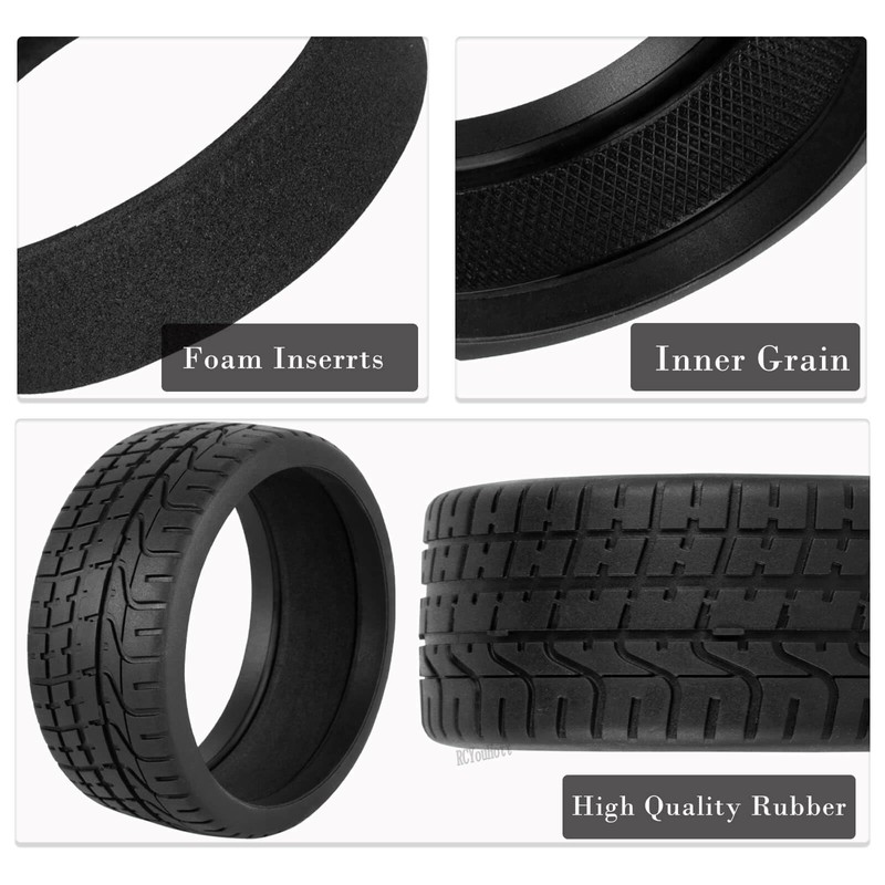 RCYouHott RC Tires Highway Tires for 1/8 Typhon 6s BLX,1/7