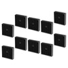 10pcs 40x11x40mm Black Heat Sink Radiator Aluminum Cooling Fin 3