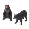 5pcs Black Bear Figure Toys Realistic Wild Animals Bear Action