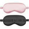 Amrules Sleep Mask 2 Pack, Soft Blackout Eye Mask for