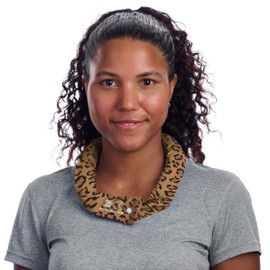 KOOLGATOR Evaporative Cooling Neck Wrap – Reusable Neck Cooler with Long Lasting Relief During Hot Weather Activities, Sports, & Outdoor Work, Leopard Print, 5 Pack