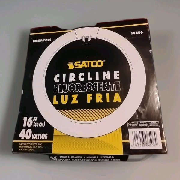 SATCO (1) Satco FC16T9/CW/RS S6506 16" 40w Circline Fluorescent Bulb