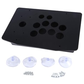 CosyCaya Arcade Joystick Acrylic Panel Box for Arcade Game Machine Can Be Installed Joystick Button for Retro Video Game