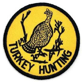 Blank Turkey Hunting Outdoors Hunting Gun Patch Cap Hat Iron On Vintage Retro Style