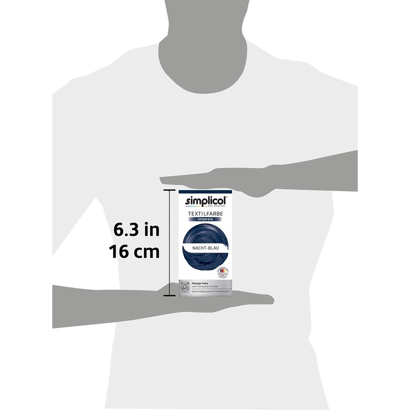 simplicol 8007144 Textilfarbe, flüssige Farbe, Pulver, 2-teiliges Set