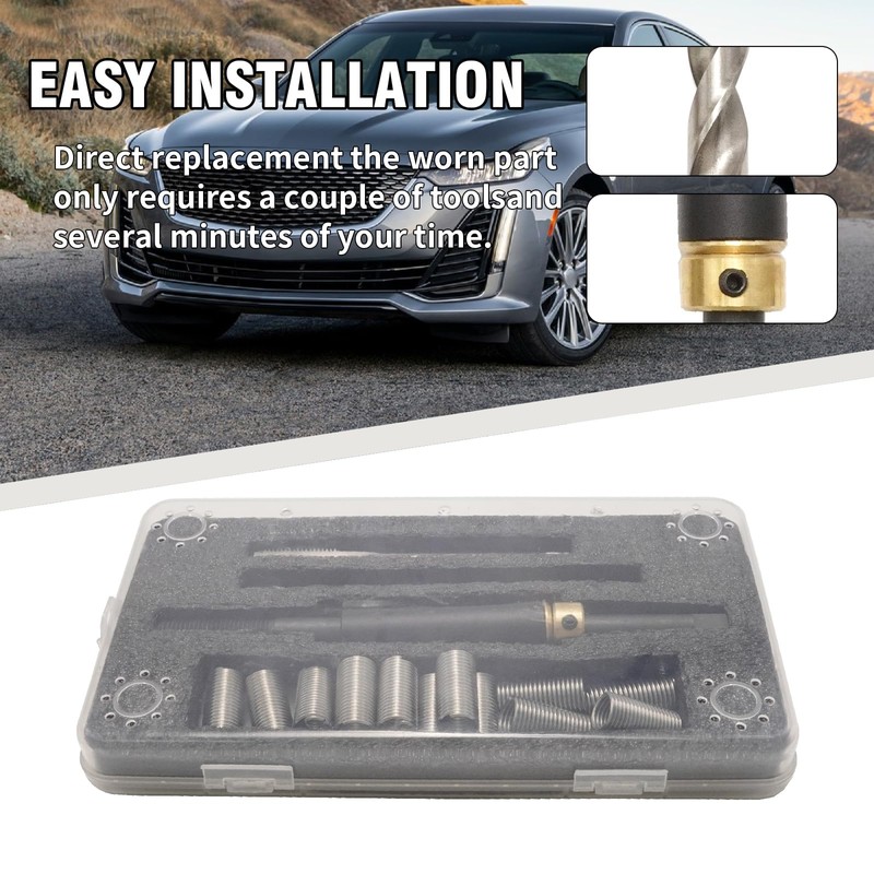 Saihisday 35119S M11 x 1.5 Head Bolt Thread Repair Kit,