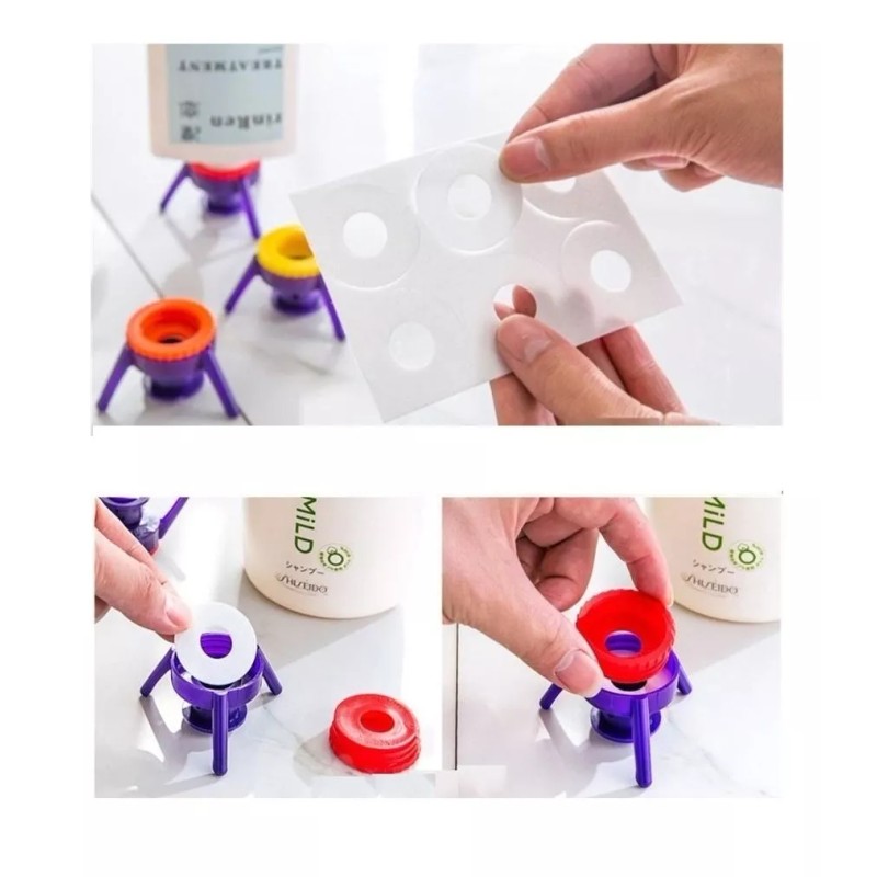 TechMel 6 Tapas Dispensa Liquidos Sin Desperdiciar Como Jabon Cajeta