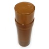 (5) Empty Clear Plastic Deodorant Containers (Brown) - 2.2 Oz