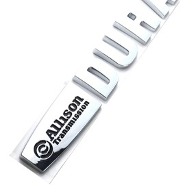 Aimoll 2pcs Allison Duramax Badges Emblems Replacement for Silverado 2500 3500hd (Chrome 1)