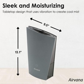 Airvana 1.3L Ultrasonic Cool Mist Humidifier, Black