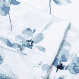 Pointehaven Bedding Queen Bed Sheet Set- 4 Pieces Bedding- 100% Polyester Microfiber- Super Soft Easy Care Bed Linen Set - Breathable, Deep Pockets, Extra Soft (Queen Violet Spray)