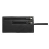 Genuine Leather Security Wallet Pouch with Belt Loop AC501 Black